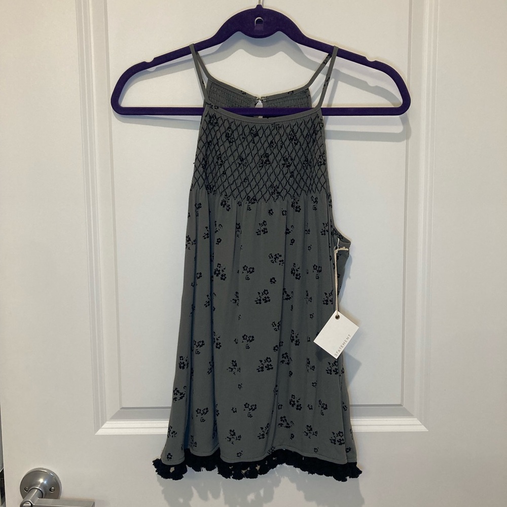 Statement Ollie Pom Pom Detail Halter Top Womens Medium